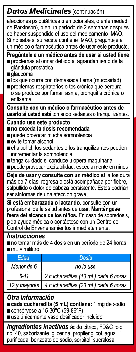 Bactimicina Children’s Cough and Cold Liquid - Kids Cough Medicine - Ages 6 and Up - Natural Strawberry Flavor - 4 Fl OZ - Image 4