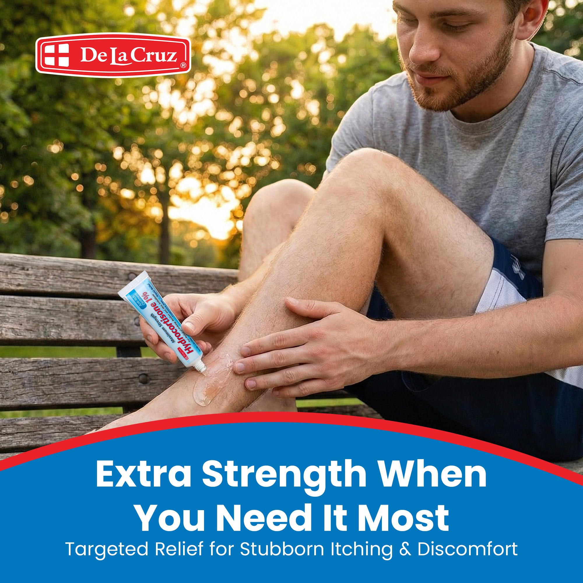 De La Cruz 1% Hydrocortisone Ointment - Maximum Strength - Topical Anti Itch Ointment - Dry Skin, Redness, Dermatitis, Eczema and Rashes - 1 OZ (28g) - Image 6