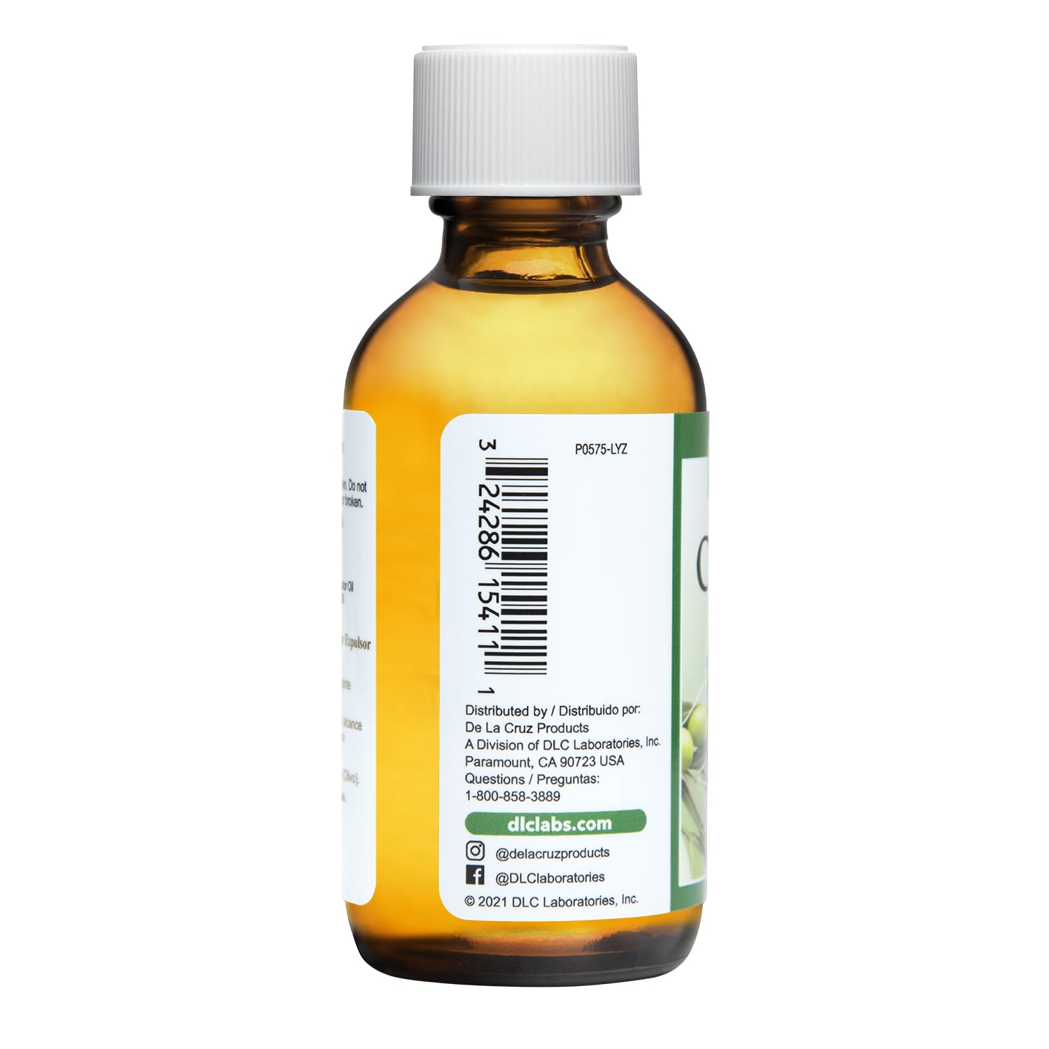 De La Cruz 100% Pure Olive Oil Expeller Pressed for Hair and Skin Lightweight Hair Oil and Moisturizer for Dry Skin and Beauty 2 Fl Oz (12 Bottles) - Image 3