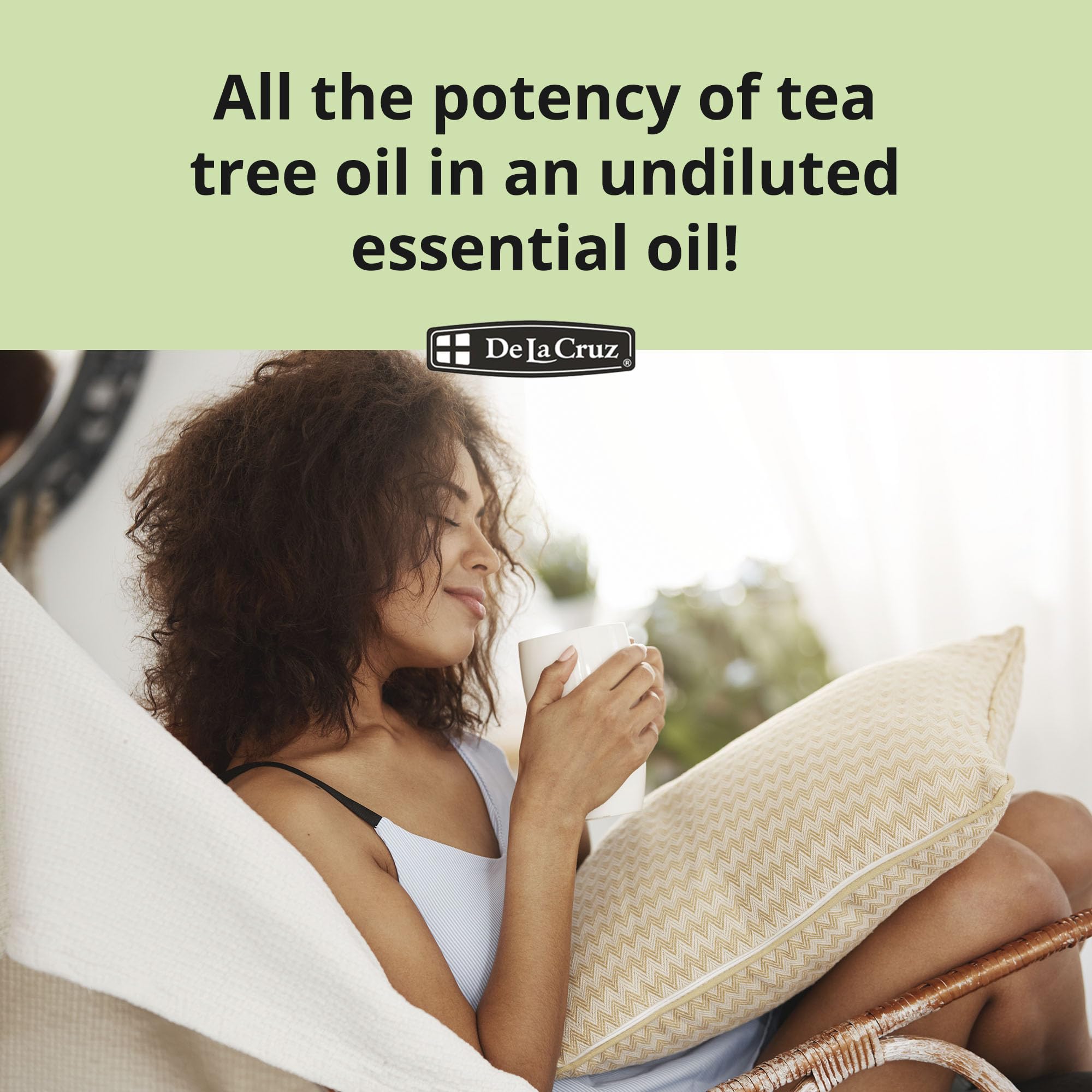 De La Cruz 100% Pure Tea Tree Essential Oil from Australia - Steam Distilled for Aromatherapy - 1 FL OZ (30 mL) - Image 6