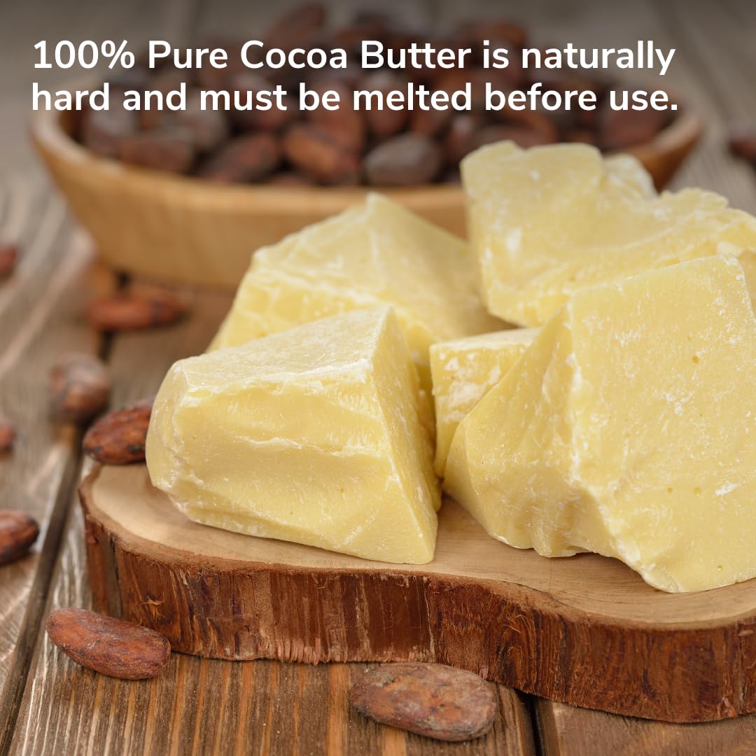 De La Cruz Cocoa Butter - 100% Pure and Natural Cocoa Butter For Dry, Rough Skin - All Natural Hydrating Moisturizer, (Jar - 1 Count, 4 Ounce) - Image 4