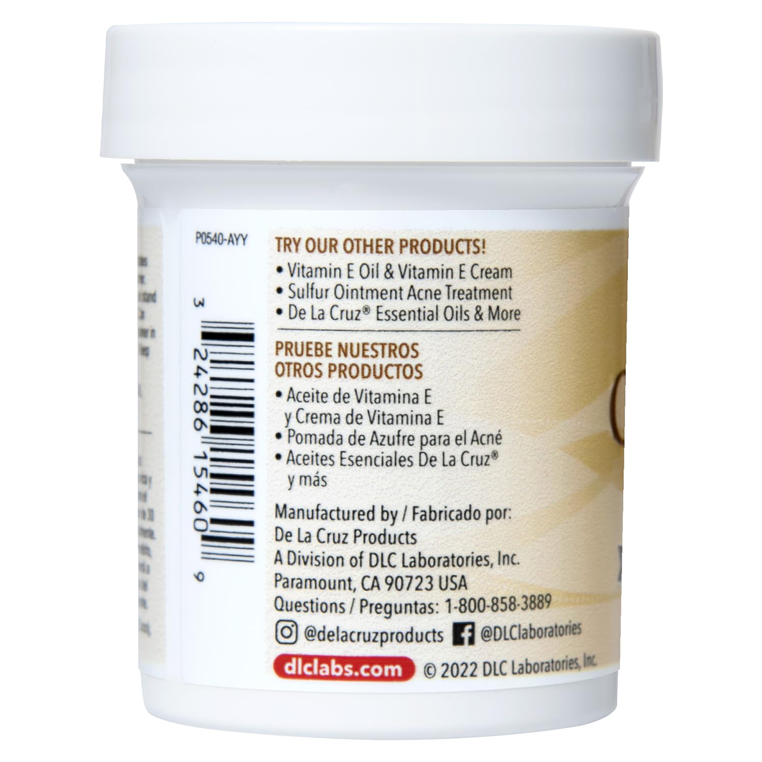 De la Cruz Coconut Oil - Expeller Pressed Coconut Oil for Skin and Hair - Natural Moisturizer for Skin and Hair - 2.2oz (6 Jars) - Image 3