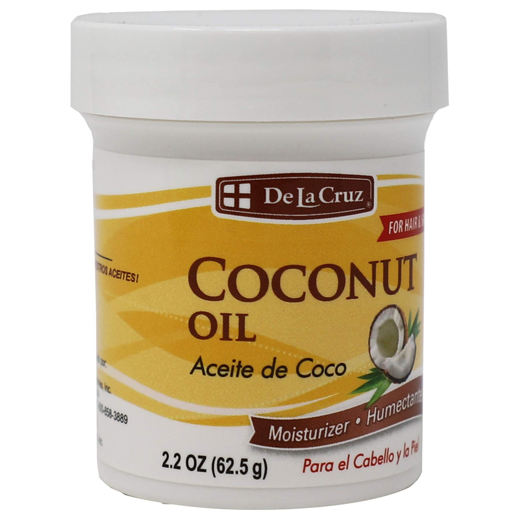 De La Cruz Coconut Oil - Expeller Pressed Coconut Oil for Skin and Hair - Natural Moisturizer for Skin and Hair - 2.2oz (3 Jars) - Image 5