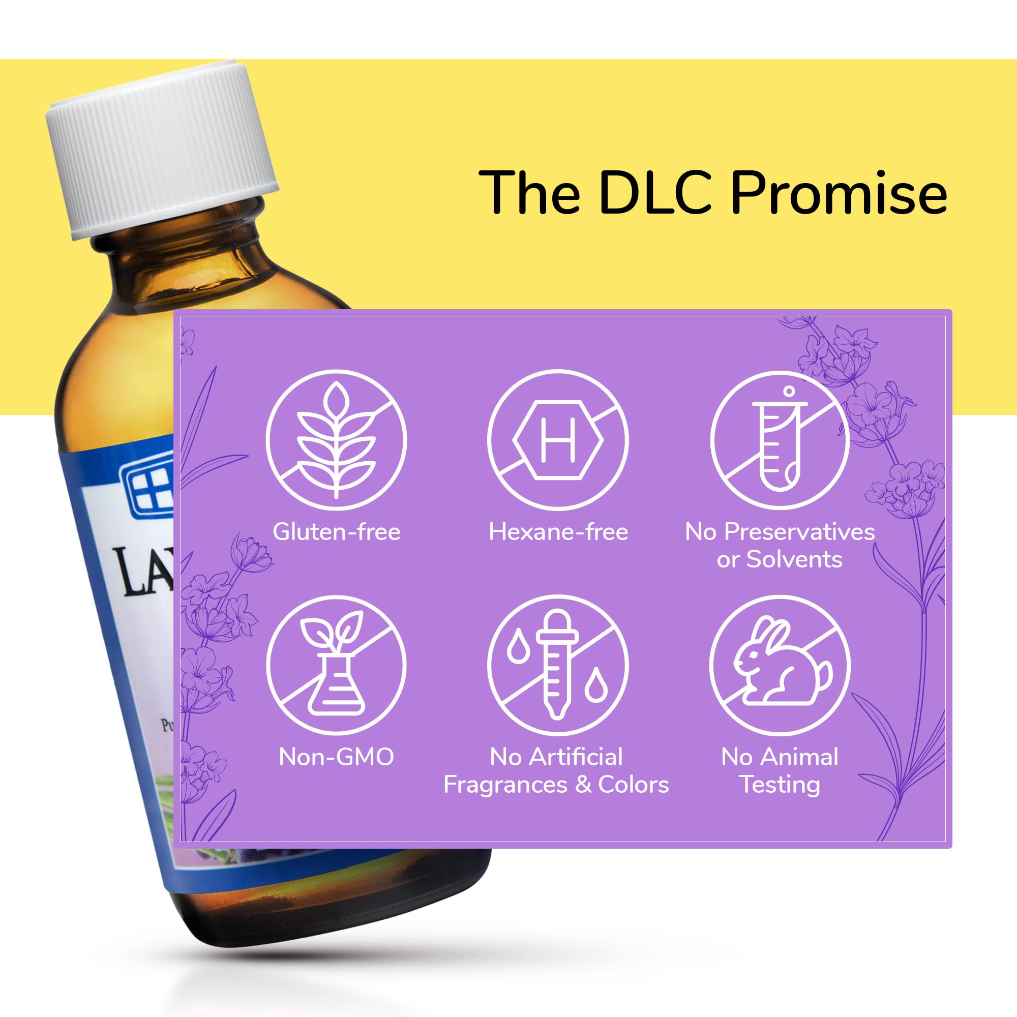 De La Cruz Lavender Essential Oil Steam-Distilled - 100% Pure Lavender Oil for Aromatherapy 2 Fl Oz (Pack of 1) - Image 6