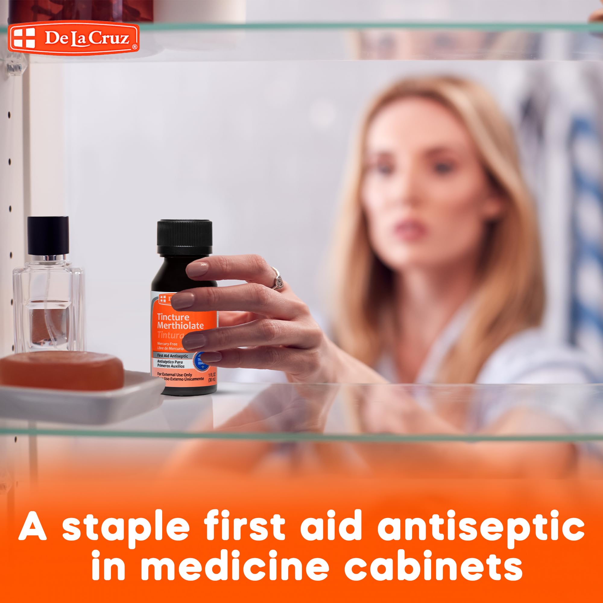 De La Cruz Merthiolate Tincture Antiseptic - First Aid for Minor Cuts, Scrapes and Burns - Mercury-Free Formula Safe for The Entire Family (3 Bottles) - Image 7