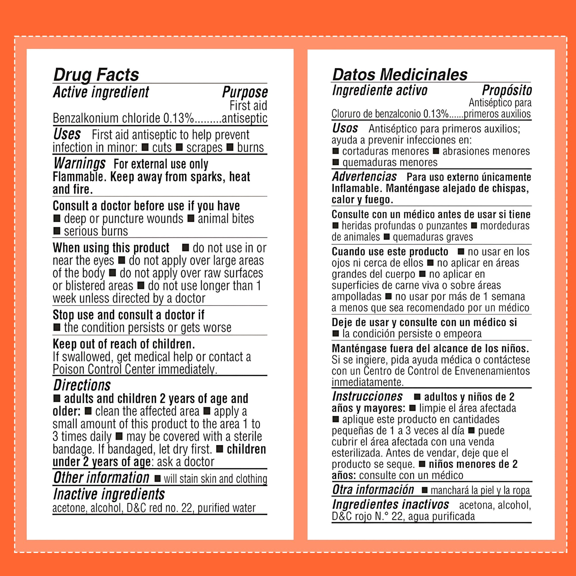 De La Cruz Merthiolate Tincture Antiseptic - First Aid for Minor Cuts, Scrapes and Burns - Mercury-Free Formula Safe for The Entire Family (3 Bottles) - Image 8
