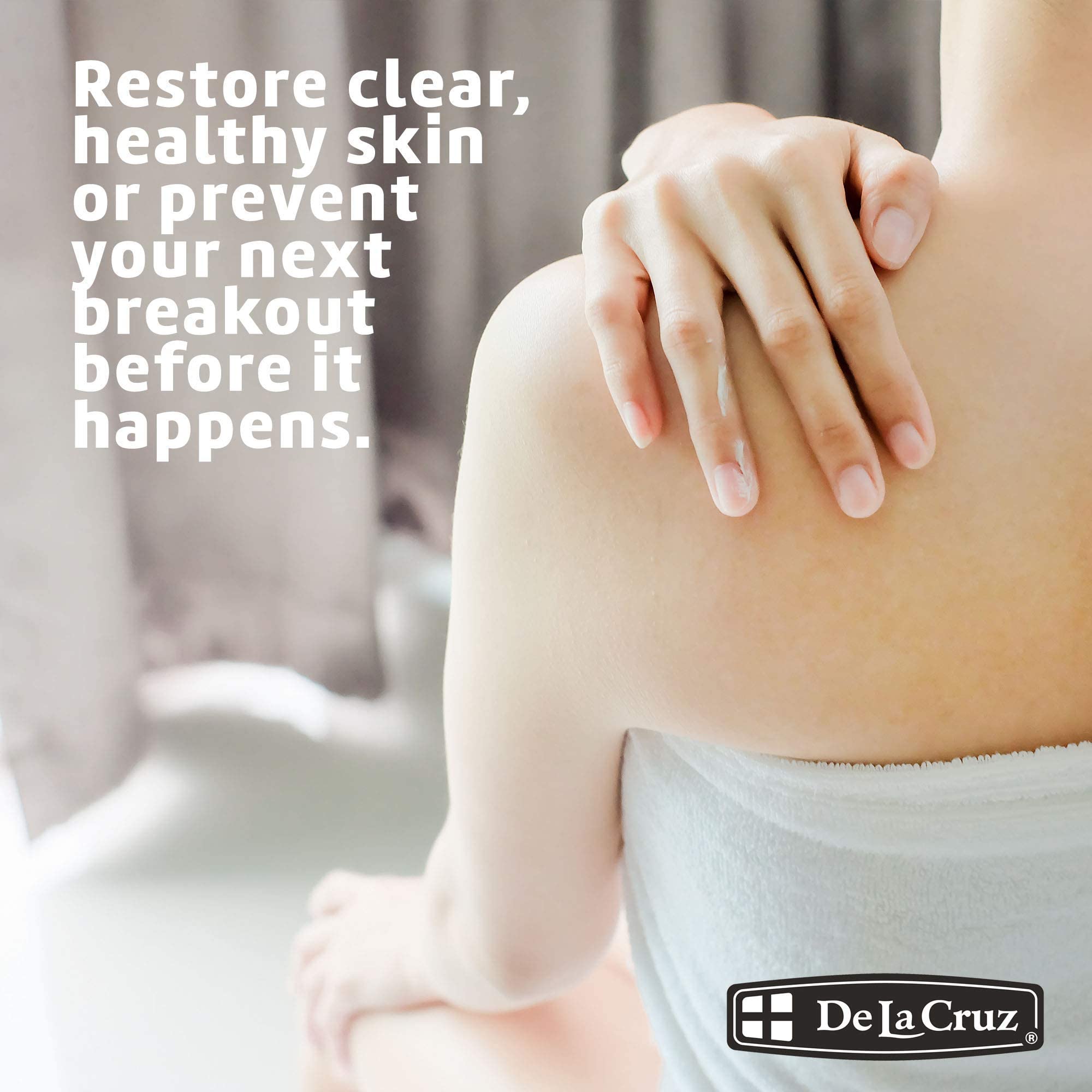 De La Cruz Sulfur Ointment - Cystic Acne Treatment for Face and Body - Daily 10 Min Spot Treatment Mask - Safe and Effective Game Changing Hormonal Acne Treatment that Clears Up Pimples - 2.6 OZ Tube - Image 3