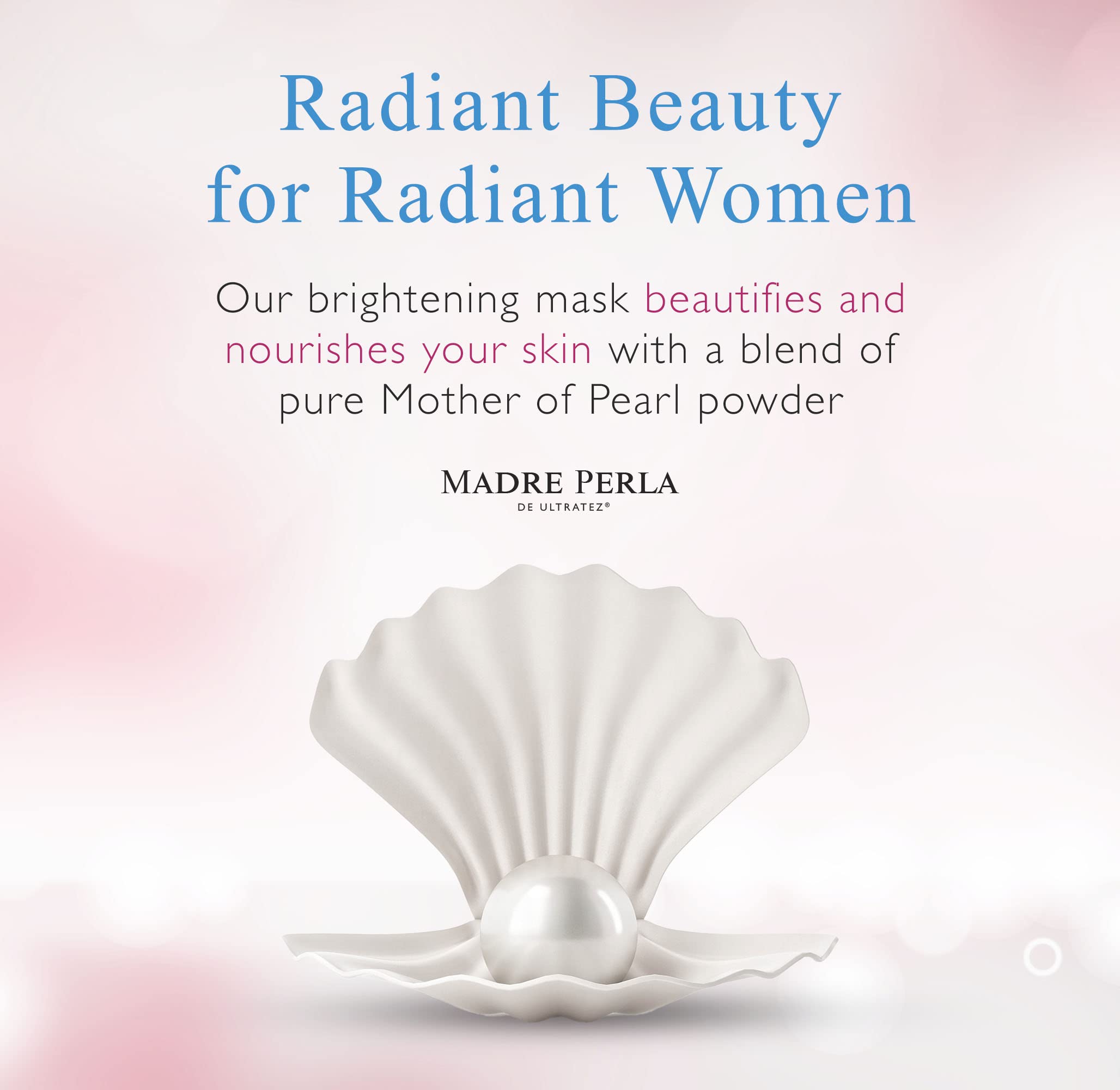 Madre Perla Skin Brightening Mask - Moisturizing Mask for Face and Skin - Allergy Tested and Non Irritating - 4 OZ (2 Jars) - Image 3