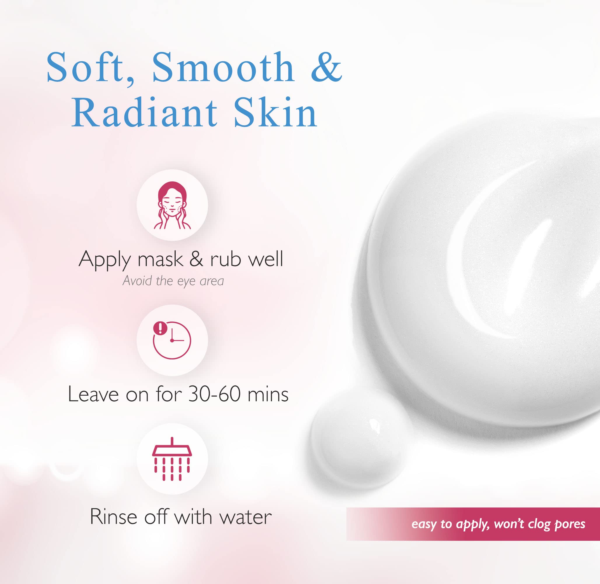 Madre Perla Skin Brightening Mask - Moisturizing Mask for Face and Skin - Allergy Tested and Non Irritating - 4 OZ (2 Jars) - Image 5